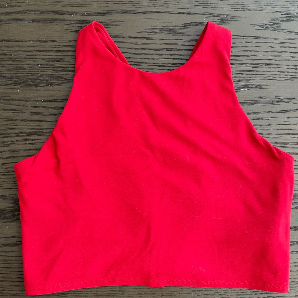ATHLETA red Sleeveless Women's Crop Top